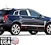 Made in USA! Compatible with 2010-2016 Cadillac SRX Lower Accent Body Side Molding Trim 1'' 8PC