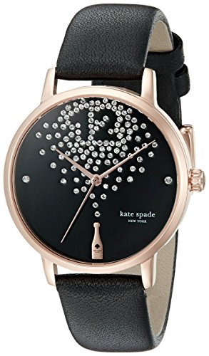 kate spade new york Women's KSW1014 Metro Analog Display Analog Quartz Black Watch