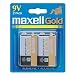 Maxell 2-Pack 9 Volt Batteries (6LF222BP)
