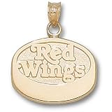 Detroit Red Wings NHL Red Wings Puck Pendant (10kt)