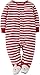 Carter's Unisex Baby Christmas Velour Snap-Up Sleep & Play (9 Months, Red/White)
