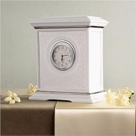 Lenox Opal Innocence Mantel Clock by 