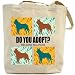 Canvas Tote Bag Beige  Do You Adopt ? Belgian Malinois  Dog