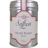 Saffron from the Upper Atlas, Morocco, Terre Exotique, 0.03oz tin