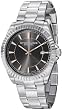 Stuhrling Original Men's 408G.331154 Aquadiver Regatta Marine Swiss Quartz Date Grey Dial stainless Steel Bracelet Watch