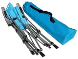 Strathwood Folding Garden Arm Chair with Carry Bag, Caribbean Blue