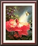 The Golden Butterfly Framed Art Print by Mary Baxter St.Claire,28.3 in. x 34.3 in. Framed