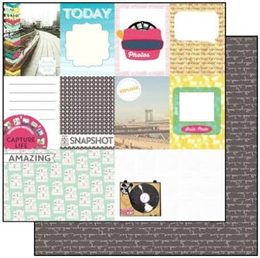 Echo Park Paper CL6-4013 Capture Life Double-Sided Cardstock 12 in. x 12 in.-Journaling Cards - Pack of 25