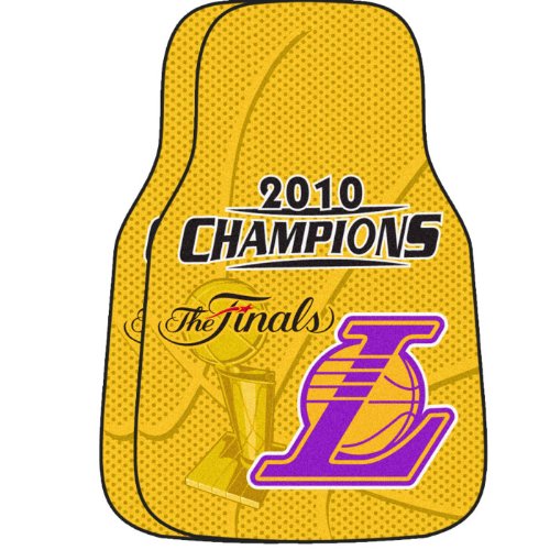 Los Angeles Lakers 2010 NBA Champions Carpet Car Mats