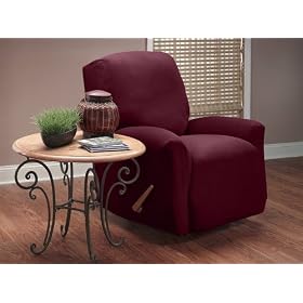 TexStyle Stretch Suede 1-Piece Recliner Slipcover