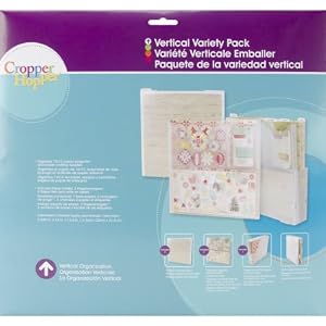 Advantus Cropper Hopper Vertical Variety Pack for Craft Paper Organization, 12.5 by 13 by 2.625-Inch