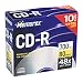 MEMOREX 3202-4514 80 Minute CD-Rs with Slimline Jewel Cases, 10 pack (MEMOREX 32024514)