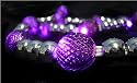 GKI 6' Lighted LED Purple Beaded Christmas Garland 20 Lights #100022418