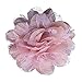 Peony Flower Hair Clip - Girl Wispy Clippy - Best NO Slip Barrette For Fine Hair(GD5-Pink)