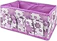 TOOGOO(R) Newest Makeup Cosmetic Storage Box Bag Bright Organiser Foldable Makeup Stationary Container (Purple)