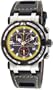 Chase-Durer Men's 224.2BY-LEA Trackmaster Pro Chronograph 2nd Edition Yellow-Stitched Leather Watch