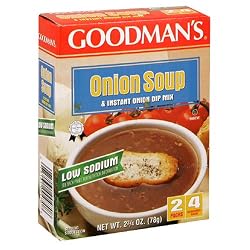 GOODMAN'S Onion Soup & Dip - Low Sodium, 2 .75-Ounce Box (Pack of 8)