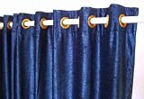 Ring Top / Grommet Top Navy Blue Velvet Curtains / Drapes / Panels