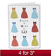Age 60 Frock N Roll Birthday Card