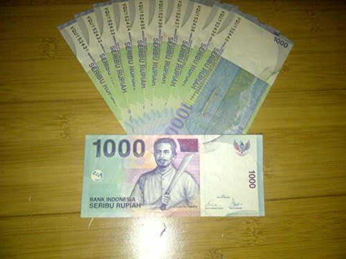 1000 INDONESIA RUPIAH 10 PCS CONSECUTIVE NUMBERS