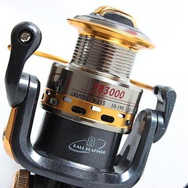 Weiyuan YB3000 Black Fishing Reel 8BB YB2000 5.5:1 Spinning Fly Boat Fishing Reels