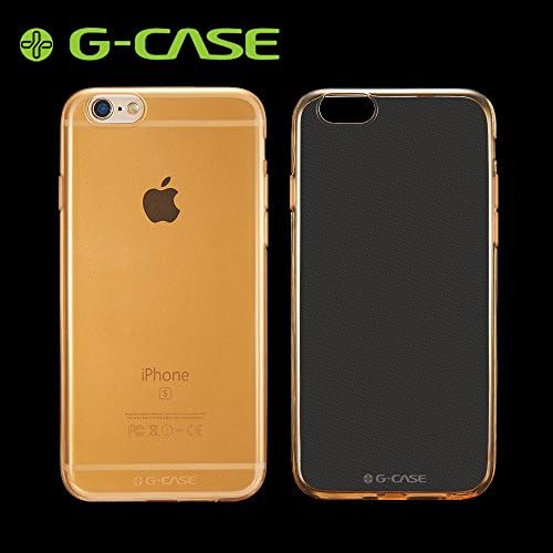 iPhone 6S Plus Case, G-CASE [Cool Series] 0.5mm TPU Clear Shock Absorption Protective Simple Ultra Slim Bumper Cover Cases for Apple iPhone 6S Plus (5.5'' Gold)