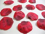 100 Rosenblätter mit Botschaft `Ich liebe Dich` Valentinstag Geschenk Deko rot NEU