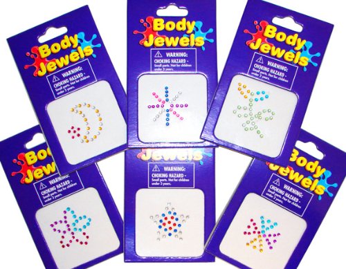 Girls Body Jewel Assortment (12 pcs)