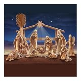 Genuine Bethlehem Olive Wood Nativity Figurine Collection
