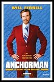 Anchorman (Will Ferrell in Red Suit) Movie Black Wood-Mounted Poster Print - 11