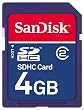 Sandisk 4GB Secure Digital SD HC Memory Card (SDSDB-4096, BULK, No Reader)
