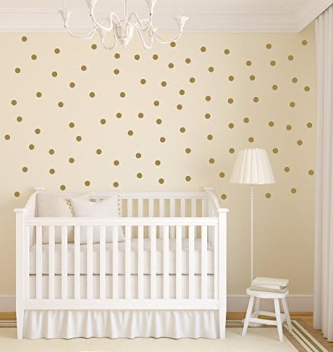 Baby Nursery Wall Decal | Gold Dot Decals | Polka Dot Decals | Office Decor