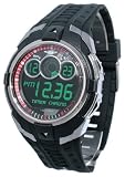 Umbro U572B Gents Chronograph 10ATM LCD PU Strap Watch with Countdown Timer