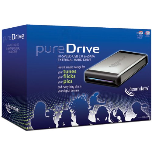 AcomData PureDrive 1 TB USB 2.0/eSATA Desktop External Hard Drive PHD10000USE-72