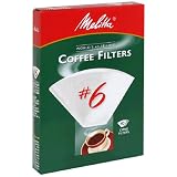 Melitta 626402 40-Count No.6 White Cone Coffee Filters
