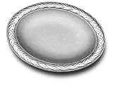 Wilton Armetale Grillware Small Oval Tray with 2 Pot Holders