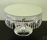 Review   / Crystal Prisms Mirror Wedding or Holiday Cake Stand
