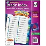 Avery  Double-Column Ready Index Dividers, 24-Tab Set, 1 Set (11321)