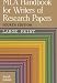 Books : Mla Handbook for Writers of Research Papers (MLA Handbook for Writers of Research Papers (Large Print))