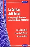 La Gestion actif-passif d\'une compagnie d\'assurance ou d\'un investisseur institutionnel