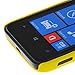 MOONCASE Hard Rubberized Rubber Coating Devise Back Case Cover for Nokia Lumia 620 Yellow
