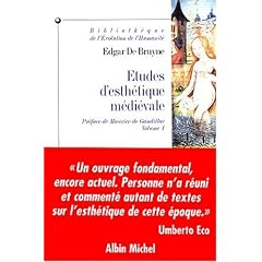 Etudes d'esth�tique m�di�vale, tome 1