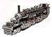 1843 American Locomotive Steam Engine Rail Train Model