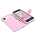 5C Case, iPhone 5C Case, Tree Camo Flip Wallet Credit ID Card Slot Holder Phone Case With Stand --Retail Package W Screen Protector --Pink