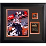 Tony Stewart Framed 8x10 Photograph with Piece of Daytona Track