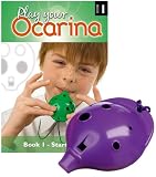 Produkt-Bild: Englische Okarina, LILA, und das erste Buch: Play your Ocarina Book 1, als Set
