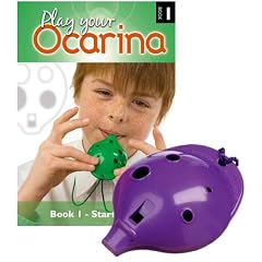 Englische Okarina, LILA, und das erste Buch: Play your Ocarina Book 1, als Set