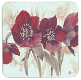 Coasters(6) - Burgundy Poppies (10.5X10.5Cm)