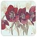 Coasters(6) - Burgundy Poppies (10.5X10.5Cm)