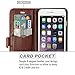 iPhone 6 Plus Case, LK [Stand Feature] iPhone 6 Plus Wallet Case, PU Leather Case Flip Cover + Screen Protector & Stylus for iPhone 6 Plus (Brown)